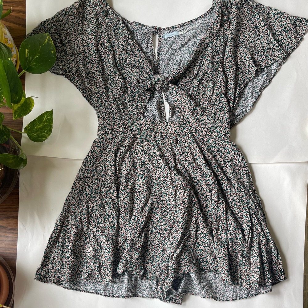Kimchi Blue Floral Tie Front Romper
